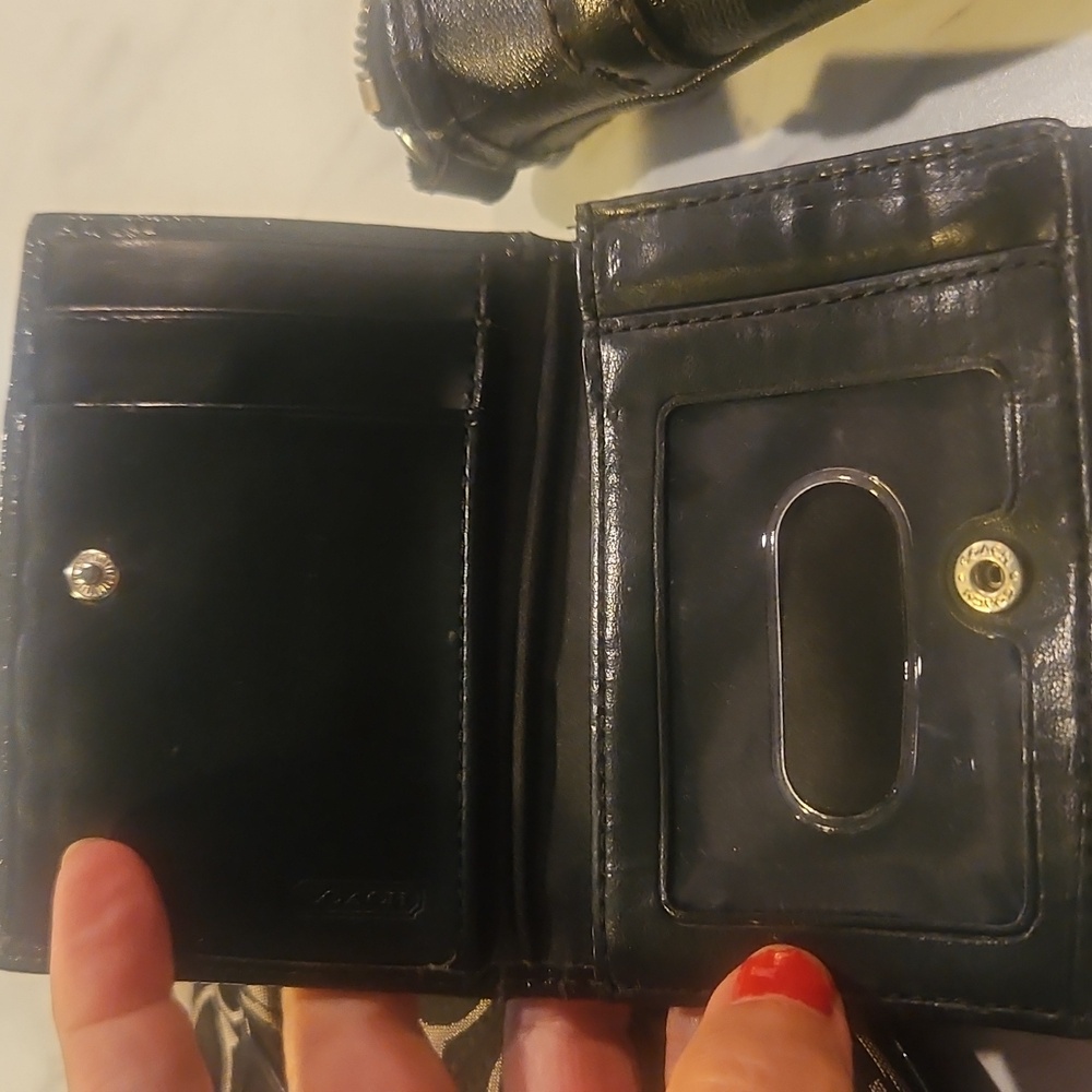 Coach 3pc Bundle Crossbody And Black and Gray Wristlet And Wallet - Picture 5 of 12